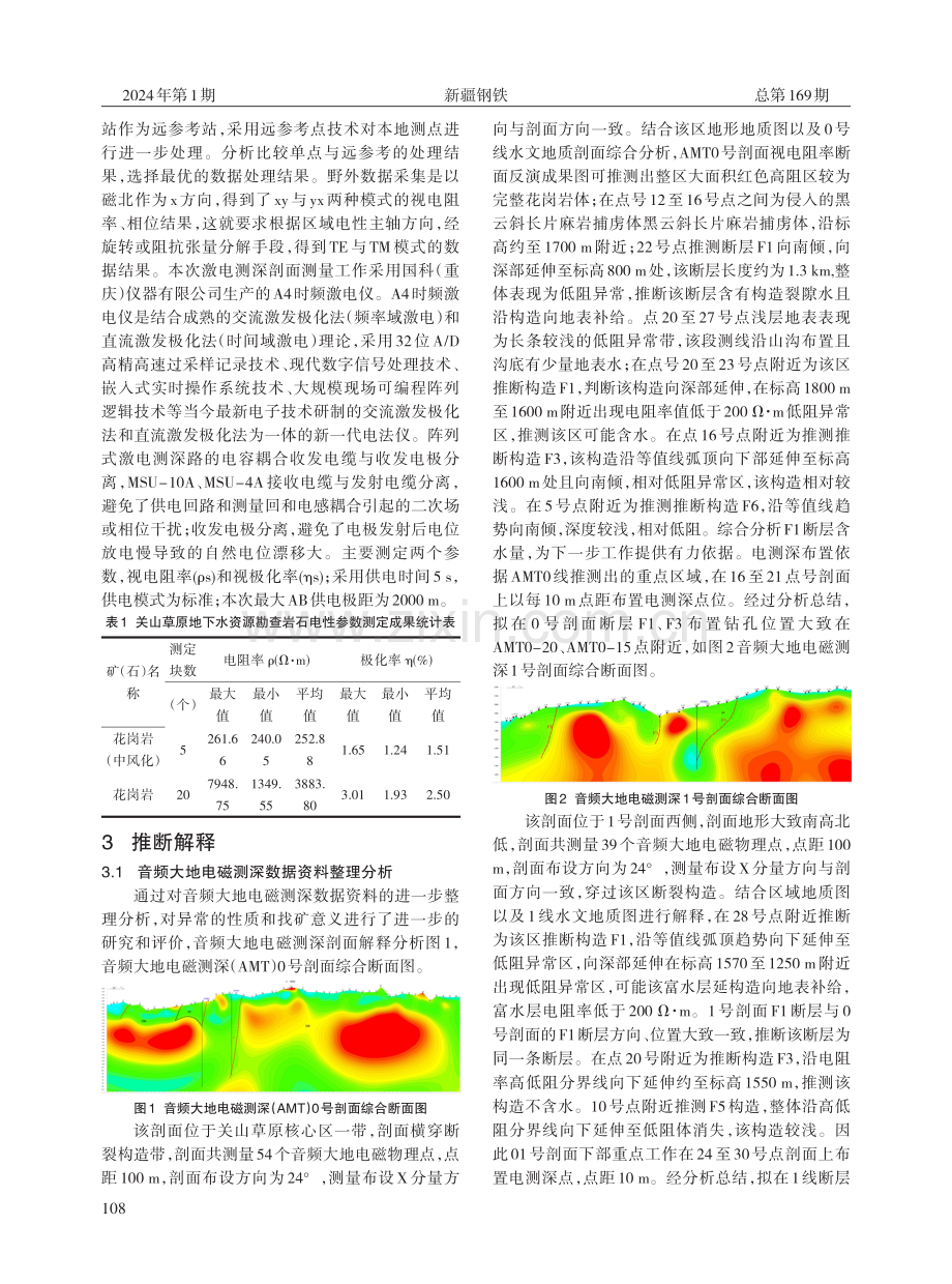 音频大地电磁测量和激电测深在找水中的应用.pdf_第2页