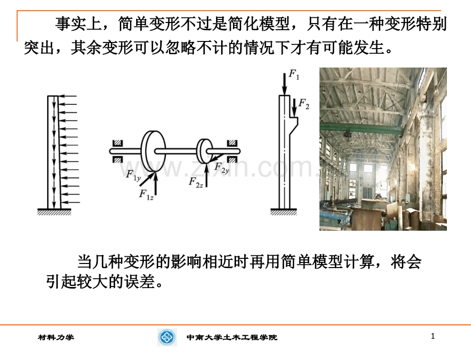 材料力学第八章组合变形.pptx_第1页