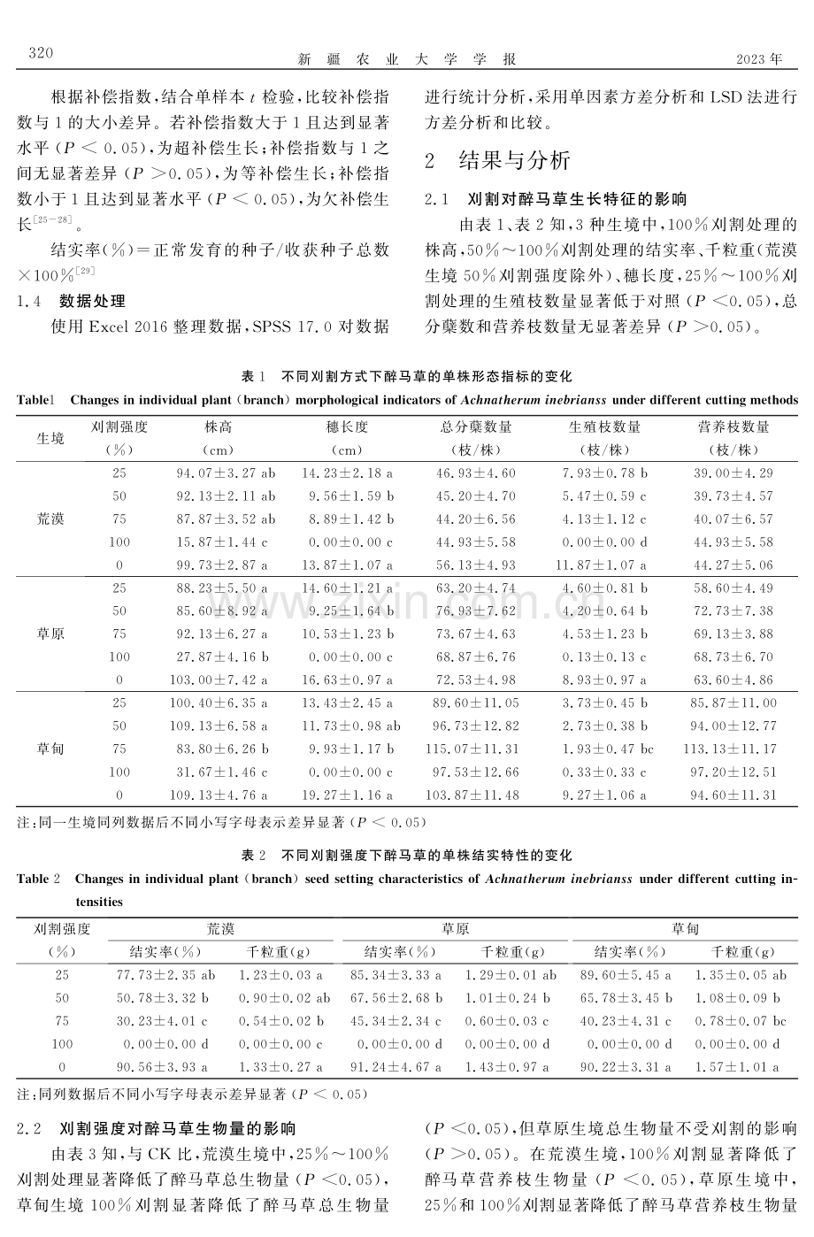 刈割强度对开花期醉马草繁殖特性的影响.pdf_第3页