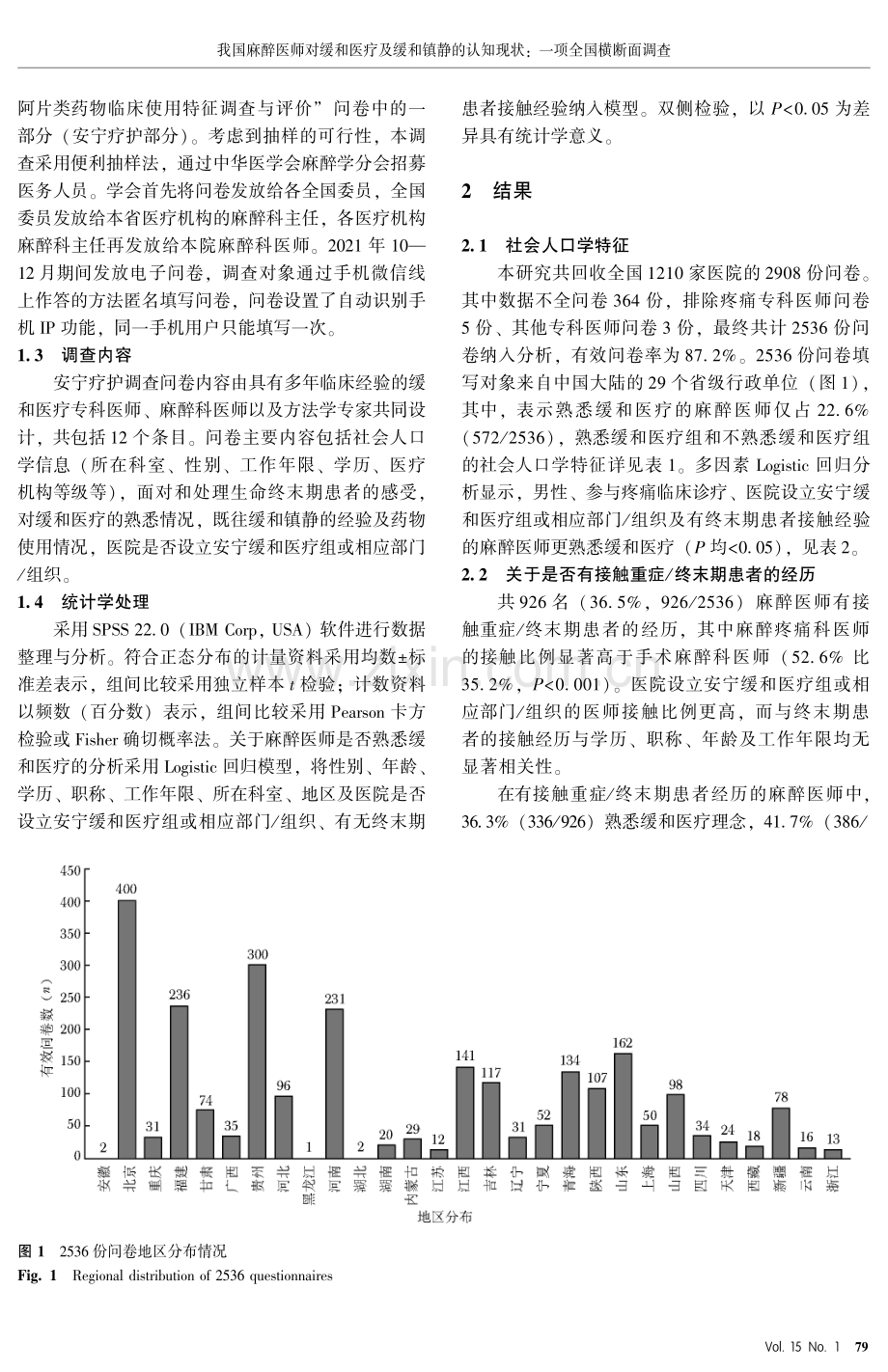 我国麻醉医师对缓和医疗及缓和镇静的认知现状：一项全国横断面调查.pdf_第3页