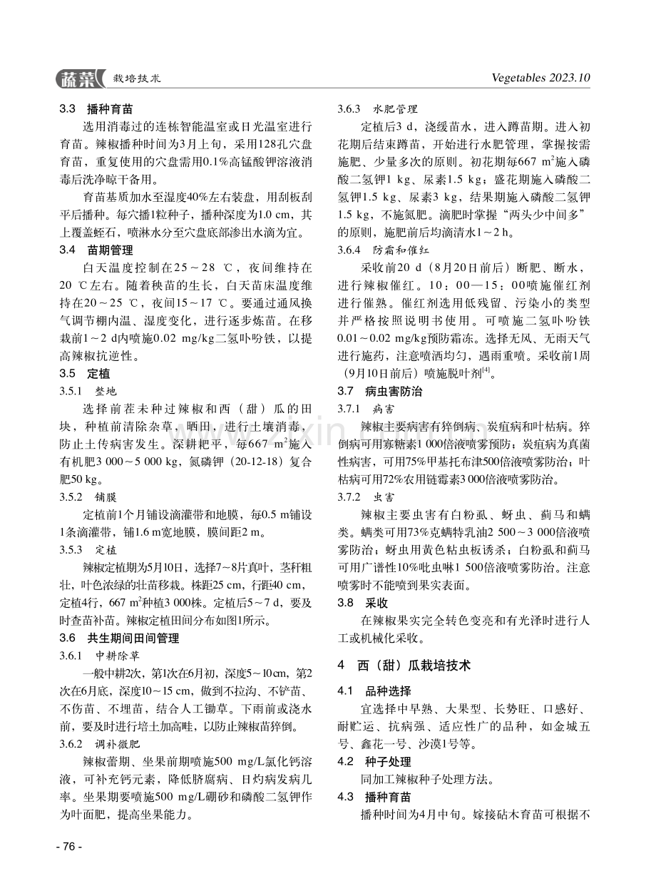 加工辣椒套种西%28甜%29瓜高产栽培技术.pdf_第2页