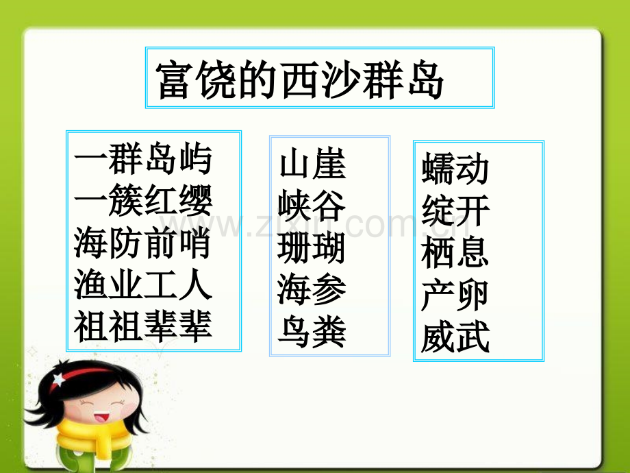 小学语文三年级上册富饶西沙群岛.pptx_第3页