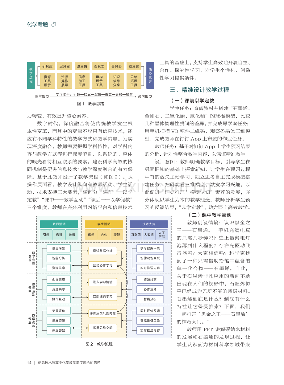 信息技术与高中化学教学深度融合的路径——以“晶体结构与性质”为例.pdf_第2页