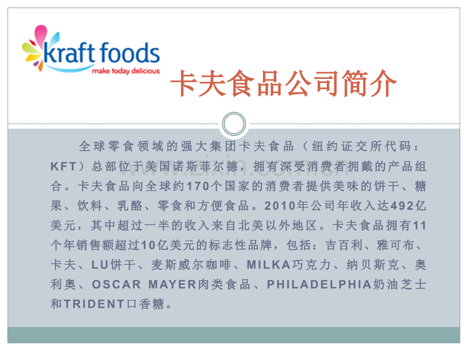 卡夫食品KraftFoods的产品组合报告.pptx_第3页