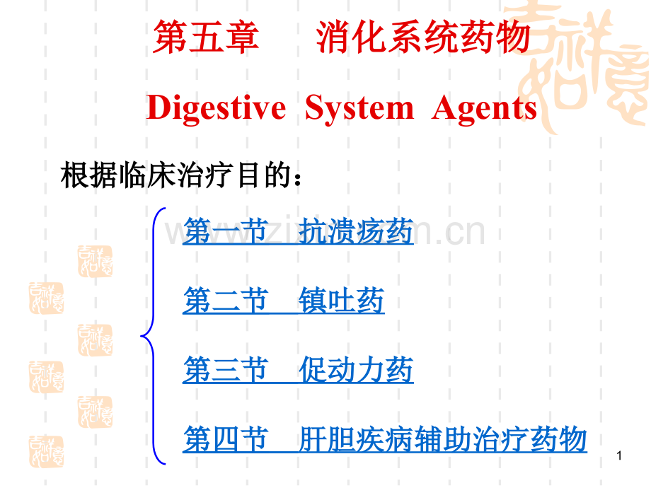 南华大学-药物化学消化系统药物.pptx_第1页