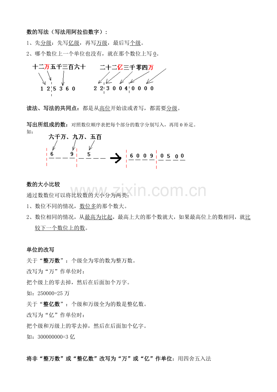 四年级数学上期末复习归纳及专项练习题.doc_第2页