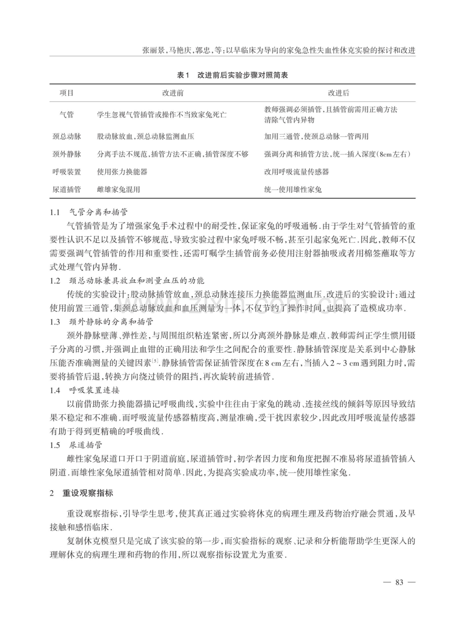 以早临床为导向的家兔急性失血性休克实验的探讨和改进.pdf_第2页