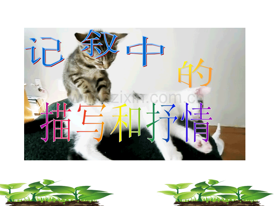 写作记叙中的描写和抒情新.pptx_第1页