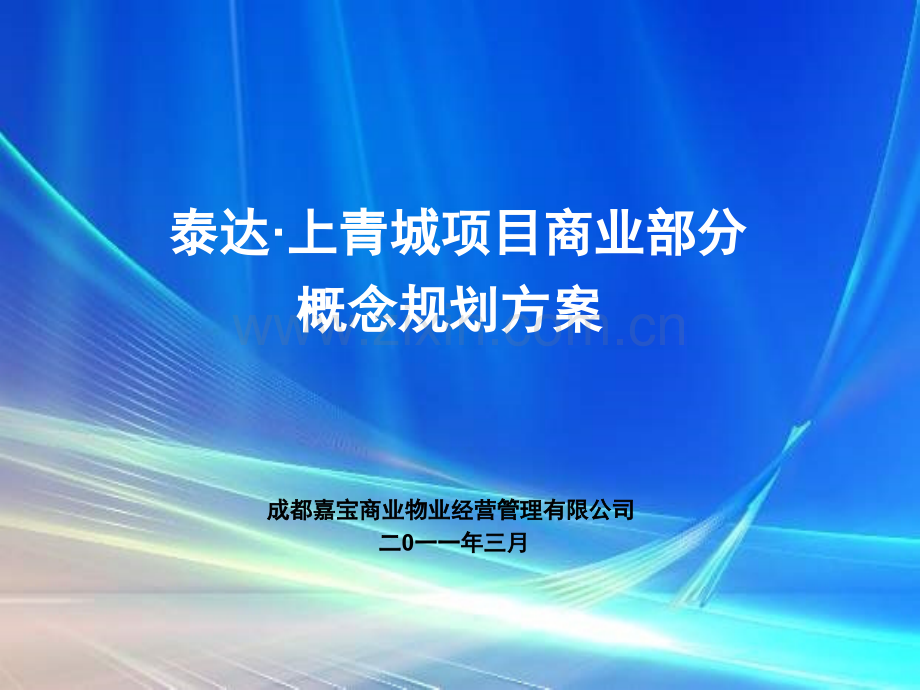 成都泰达上青城项目商业部分概念规划方案页.pptx_第1页