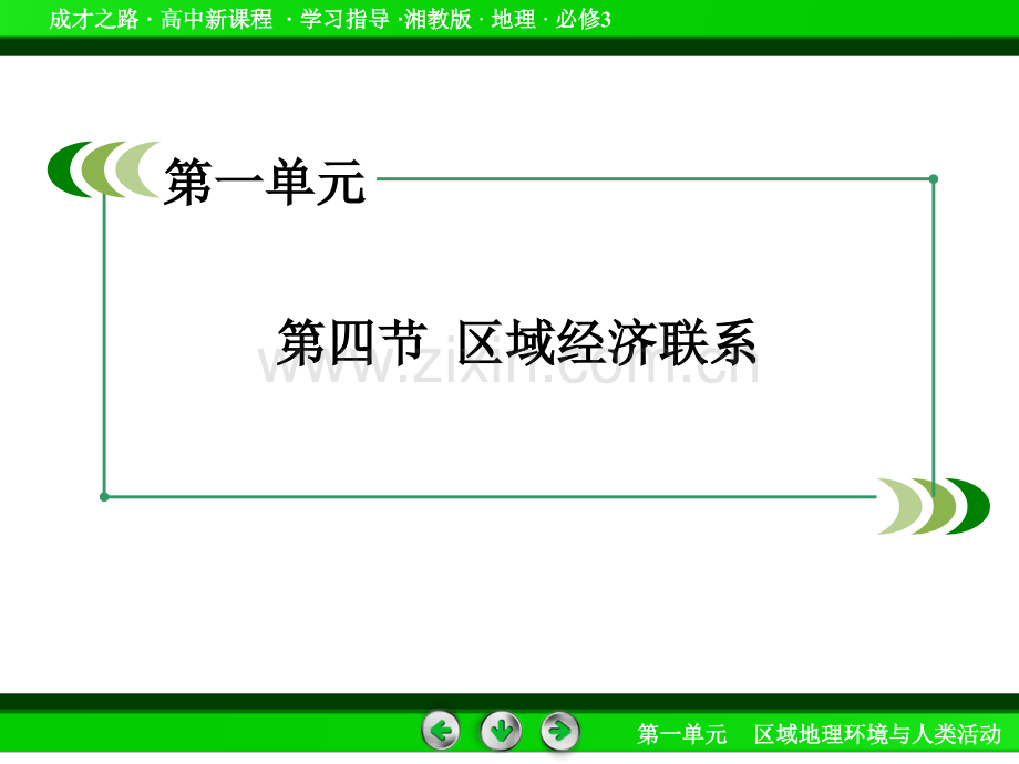 成才之路2015高中地理湘教版必修三14区域经济联系.pptx_第3页