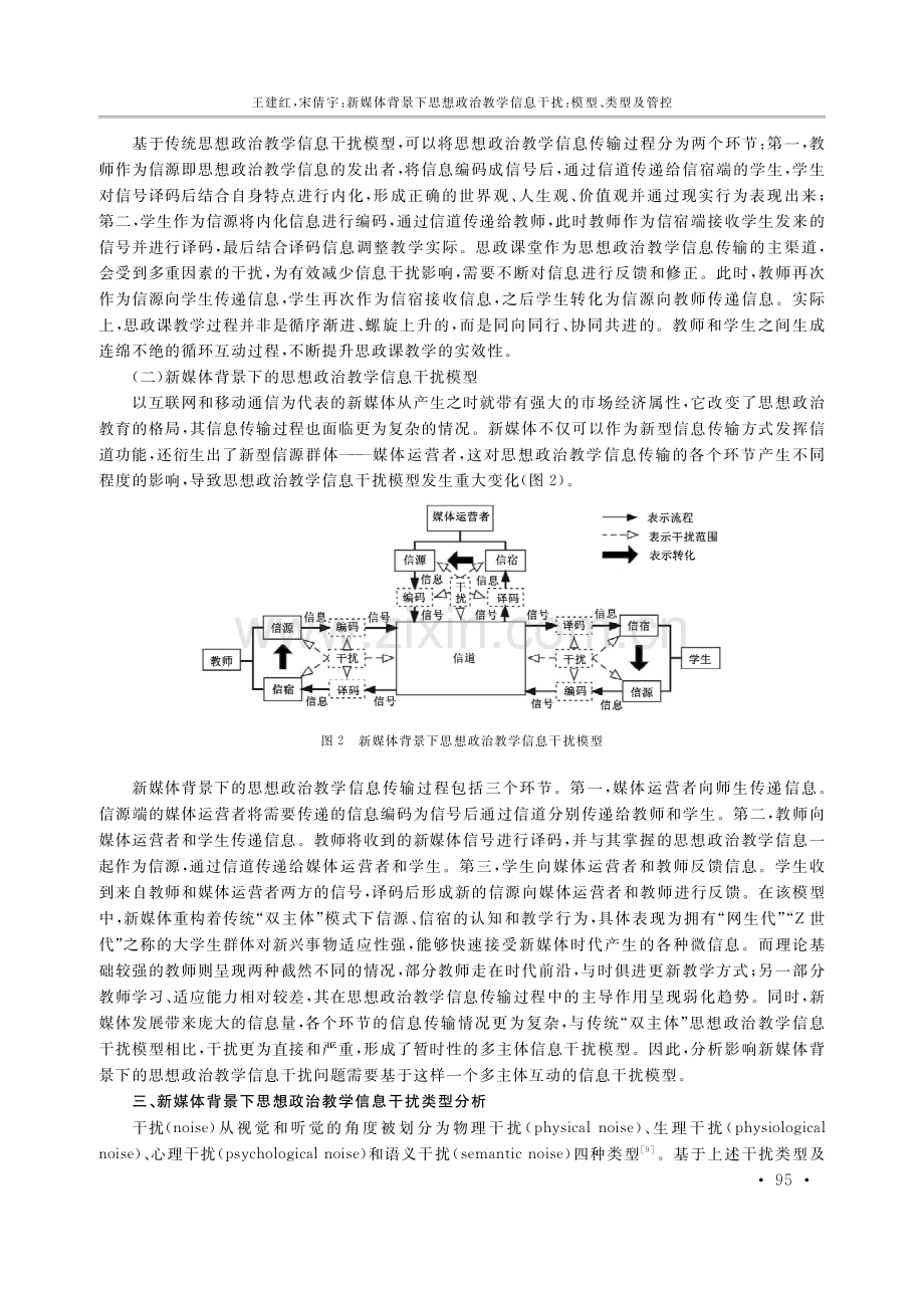 新媒体背景下思想政治教学信息干扰：模型、类型及管控.pdf_第3页