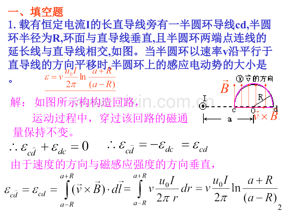 大学物理规范作业本一32解答模板.pptx_第2页