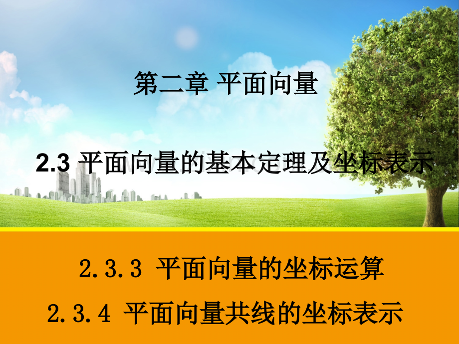 数学平面向量的坐标运算平面向量共线的坐标表示.pptx_第1页