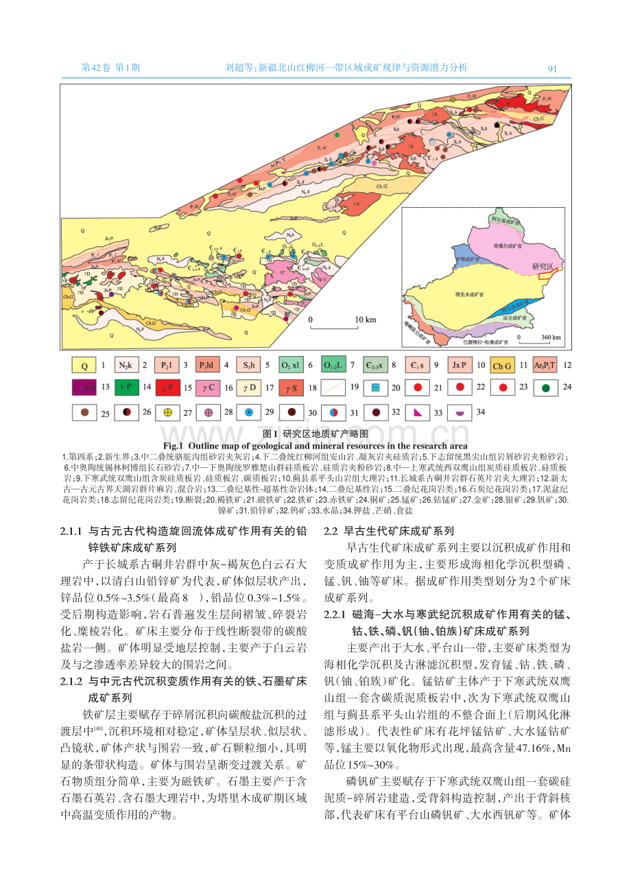 新疆北山红柳河一带区域成矿规律与资源潜力分析.pdf_第2页