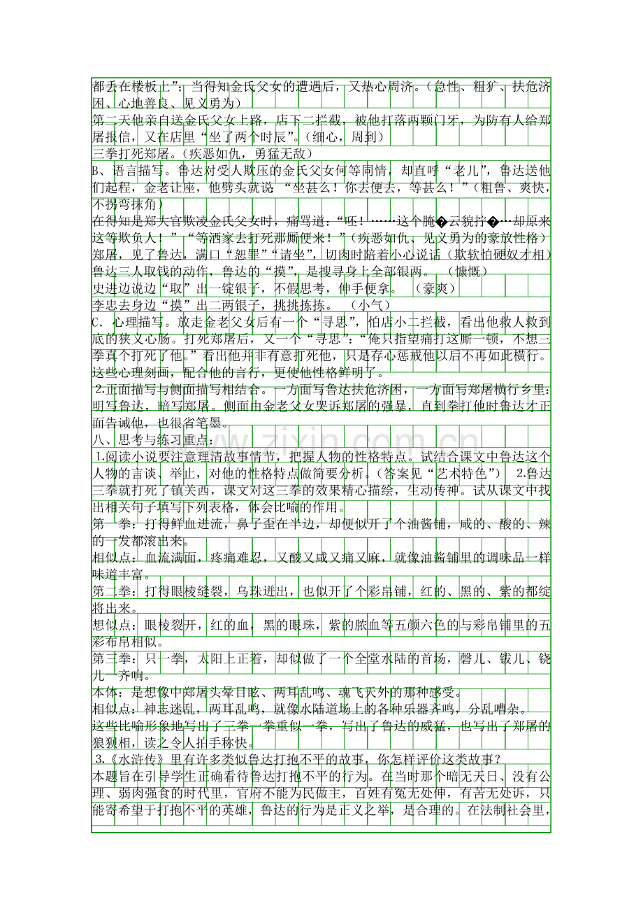 八年级上册鲁提辖拳打镇关西知识点整理语文版.docx_第2页