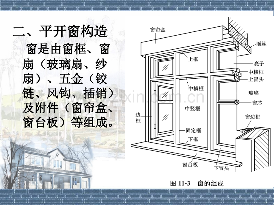 房屋建筑学73窗.pptx_第1页