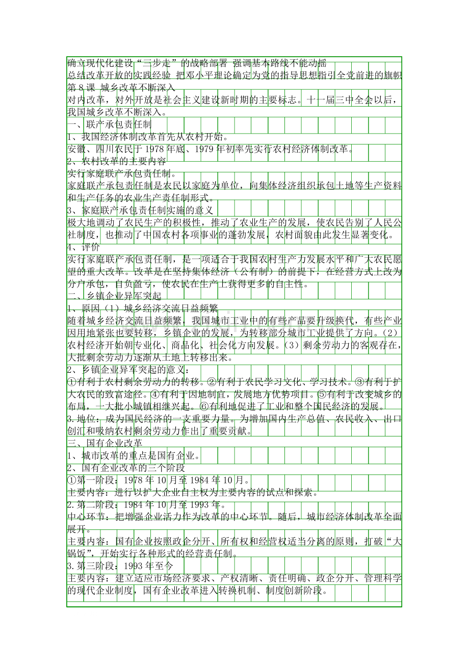 八年级历史下册期中14单元复习提纲华东师大版.docx_第3页