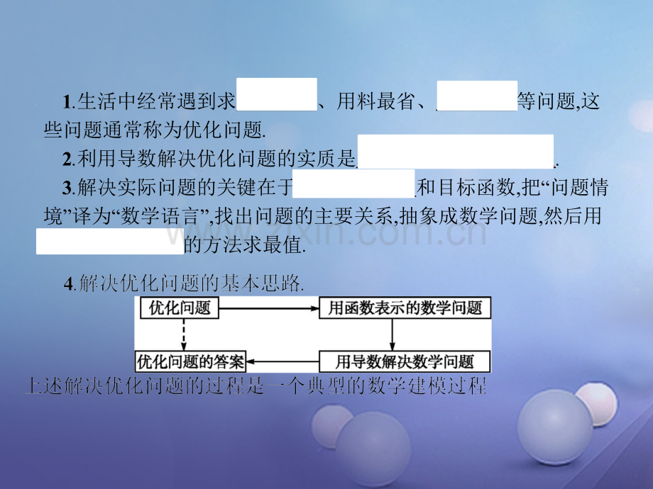 学高中数学14生活中的优化问题举例新人教A版选修.pptx_第2页