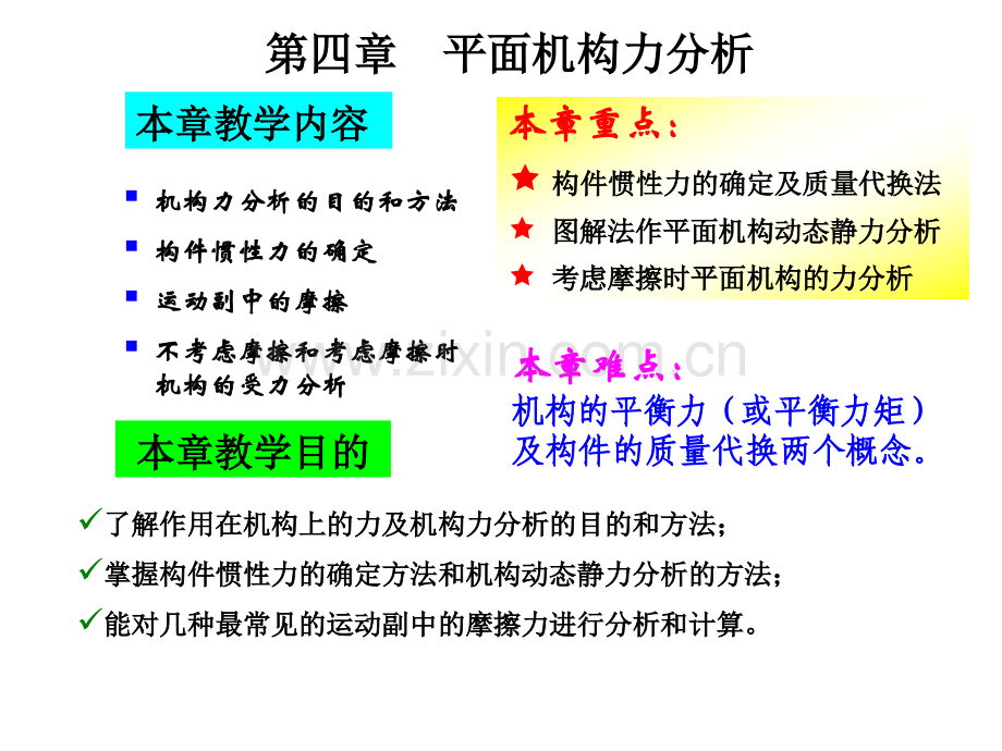 教育学平面机构的力分析.pptx_第1页