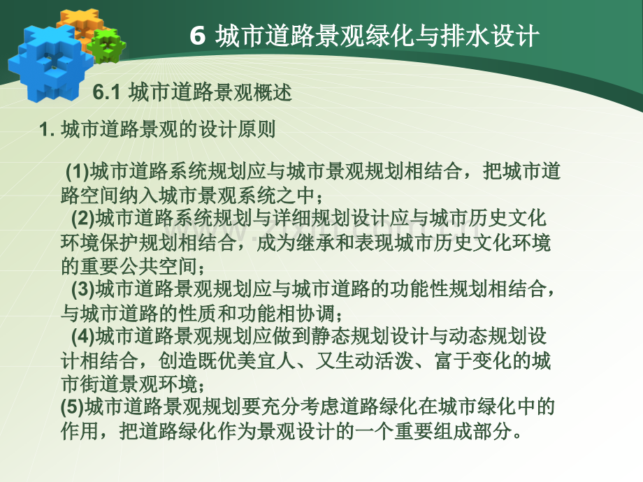 城市立体交叉课件第六章城市道路绿化与排水设计.pptx_第3页