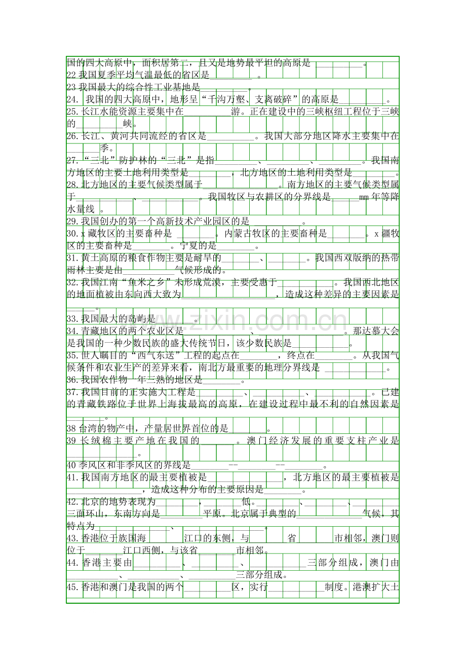 人教版2018七年级地理下册复习资料.docx_第2页