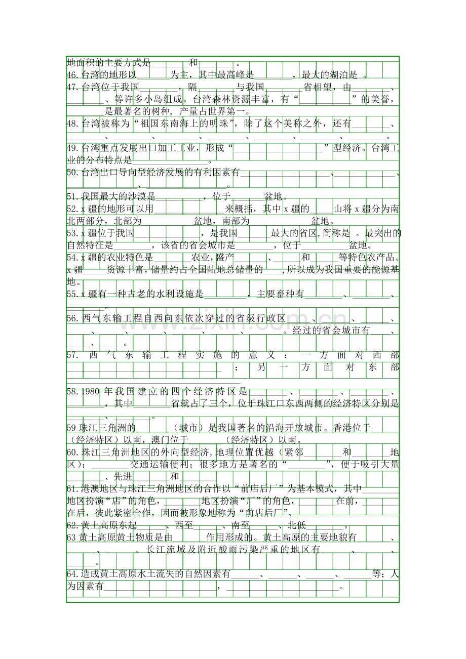 人教版2018七年级地理下册复习资料.docx_第3页