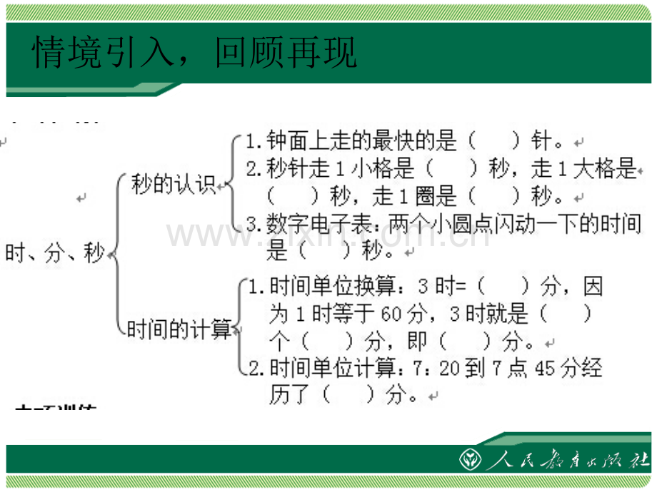 人教版三年级数学上册时分秒的练习.pptx_第2页