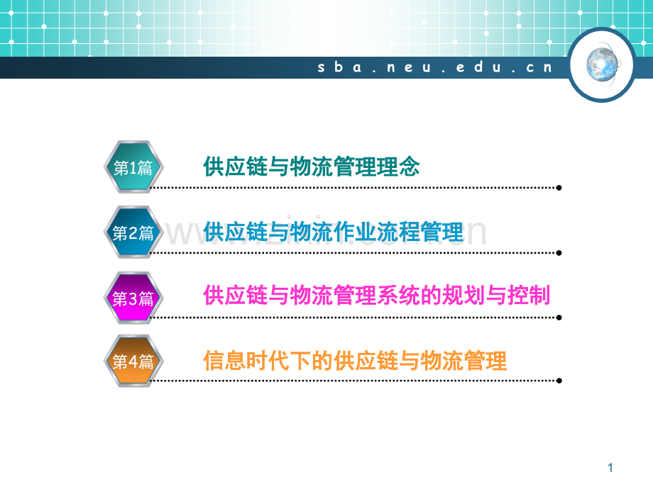 东北大学物流与供应链管理Ch12物流信息系统20091-PPT课件.pptx_第1页