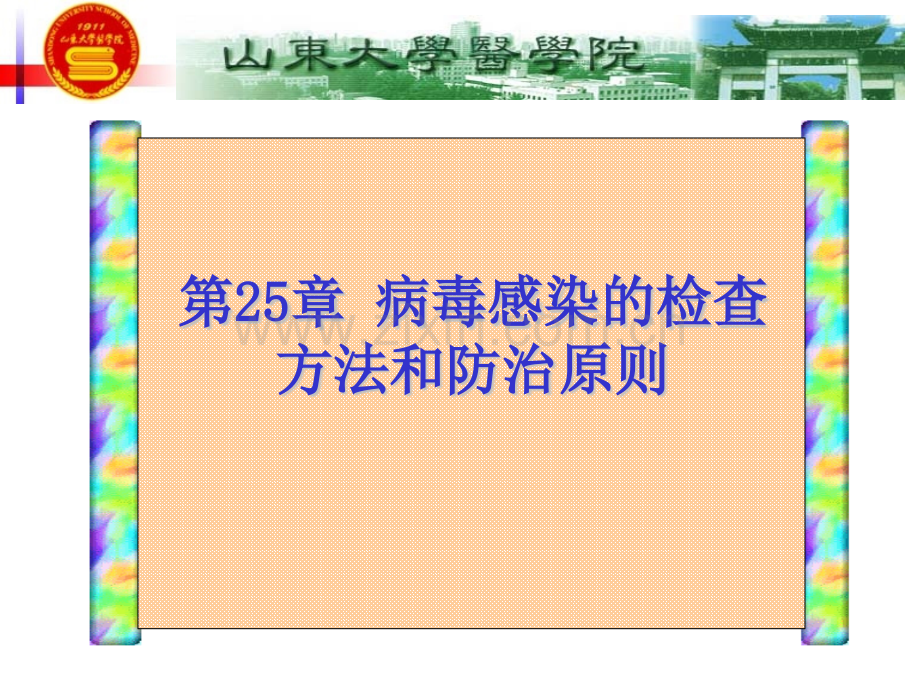 25章病毒感染的检查方法与防治原则剖析.pptx_第1页