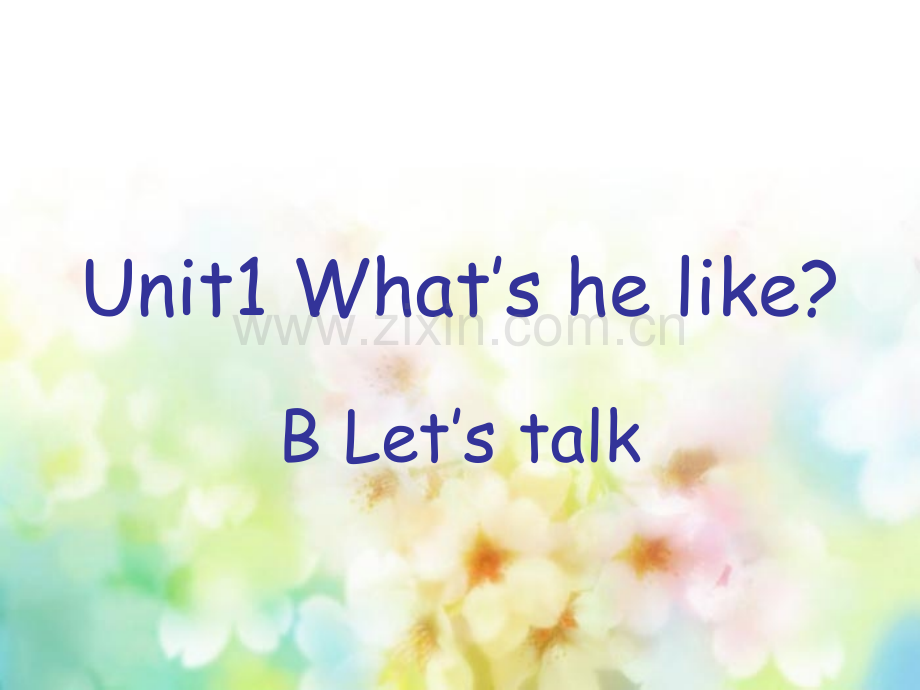 五年级英语上册unit1blet'stalk.pptx_第1页