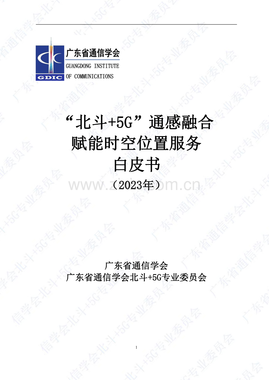 北斗+5G-通感融合赋能时空位置服务白皮书.pdf_第1页