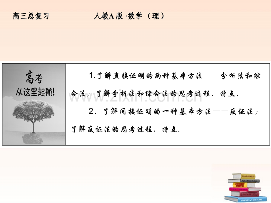 全套解析高三数学一轮复习66直接证明与间接证明理新人教A版.pptx_第2页