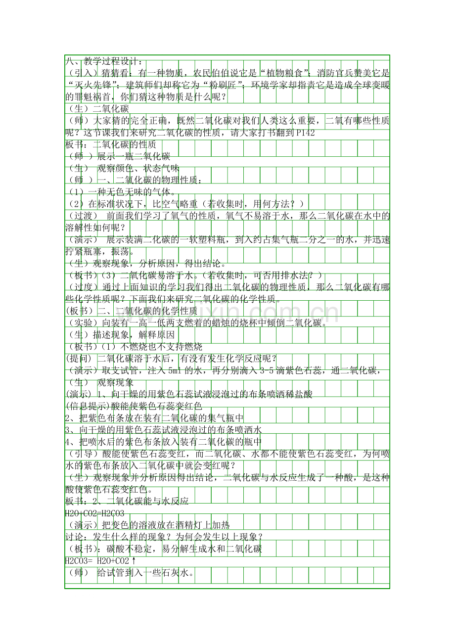 二氧化碳的性质教案设计.docx_第2页