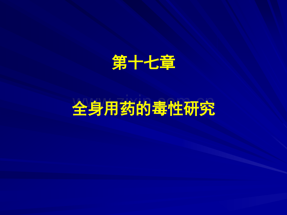 全身用药的毒性研究.pptx_第1页