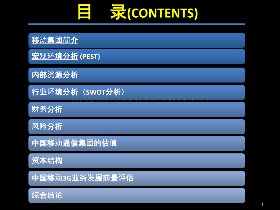 中国移动通信集团公司财务分析.pptx_第1页