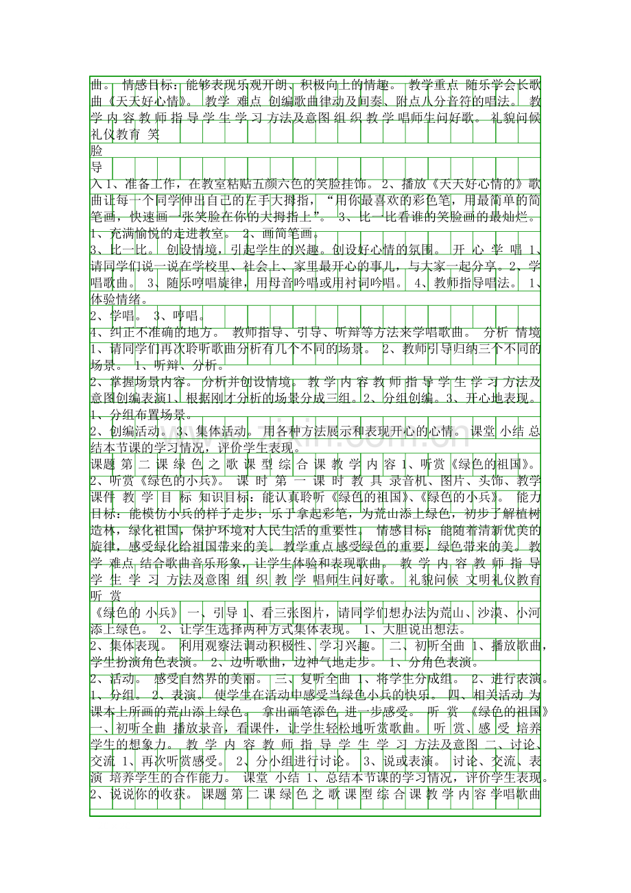 二年级上册音乐全册教案湘版.docx_第2页