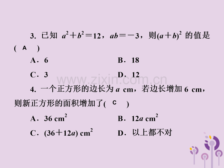 七年级数学整式的乘法测试卷习题湘教版.pptx_第3页