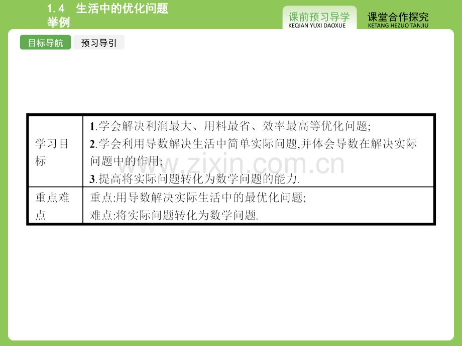 人教版2015高中数学选修2214生活中的优化问题举例.pptx_第2页