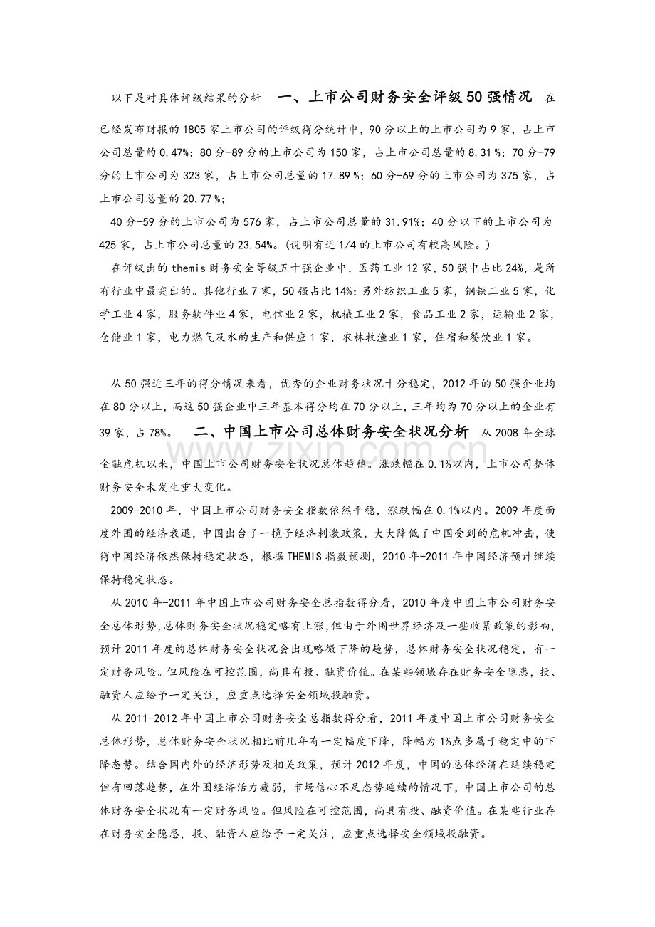 中国上市公司财务安全与投资价值评级结果实用资料(00001).doc_第3页