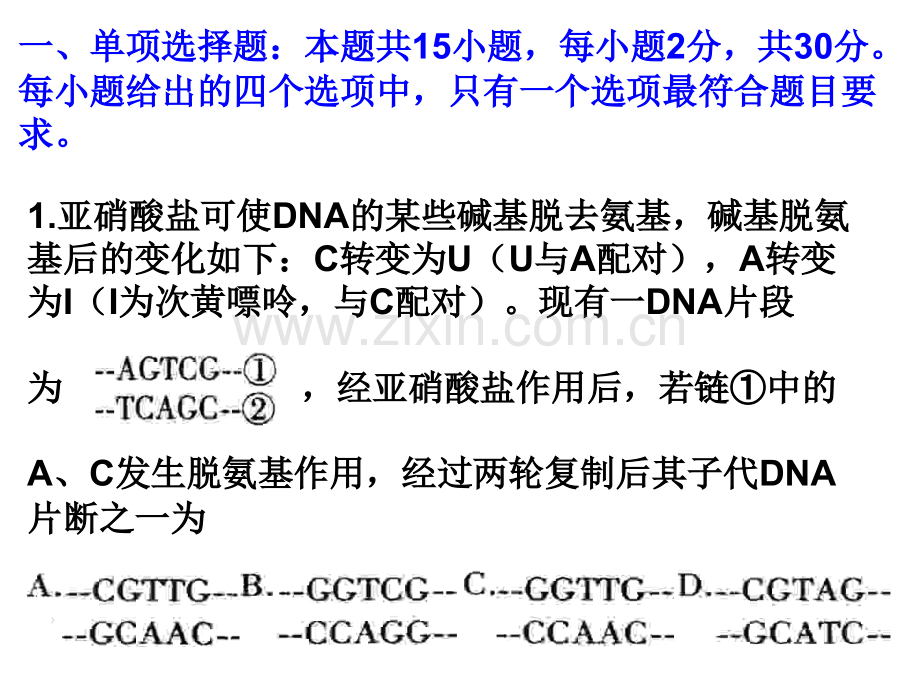 75第一次月考试卷讲评.pptx_第2页