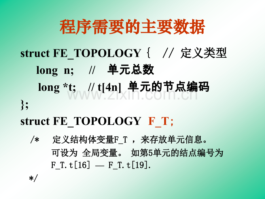 C语言程序设计等参元程序流程图.pptx_第1页