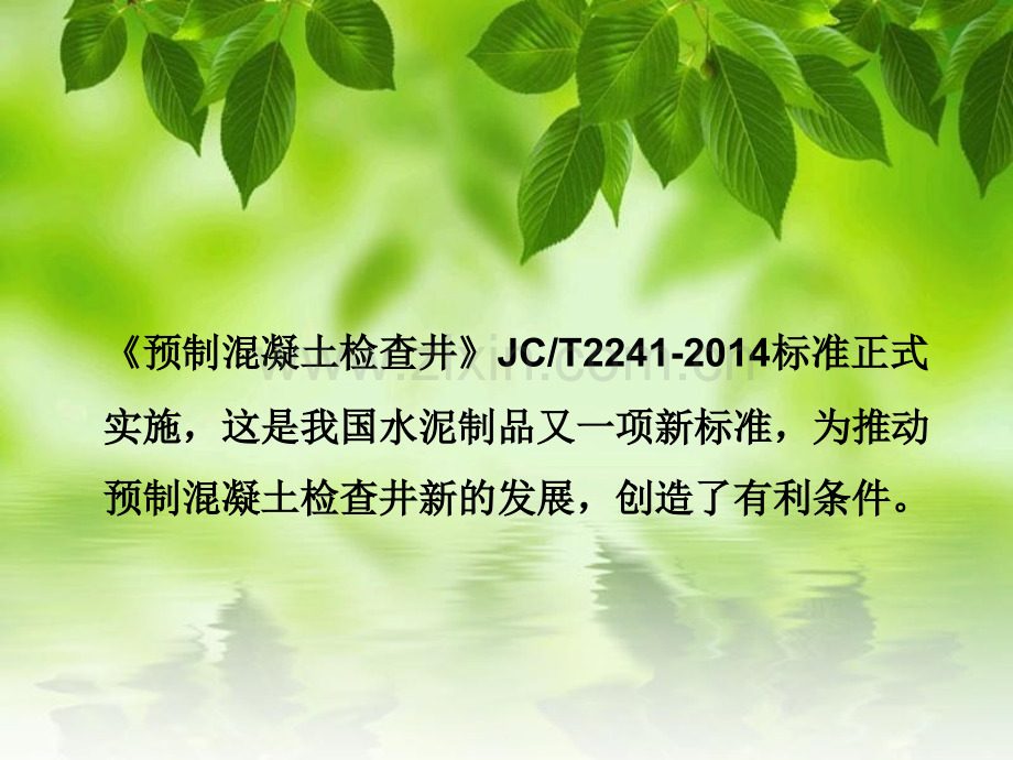 全面贯彻标准提高预制混凝土检查井的水平.pptx_第2页