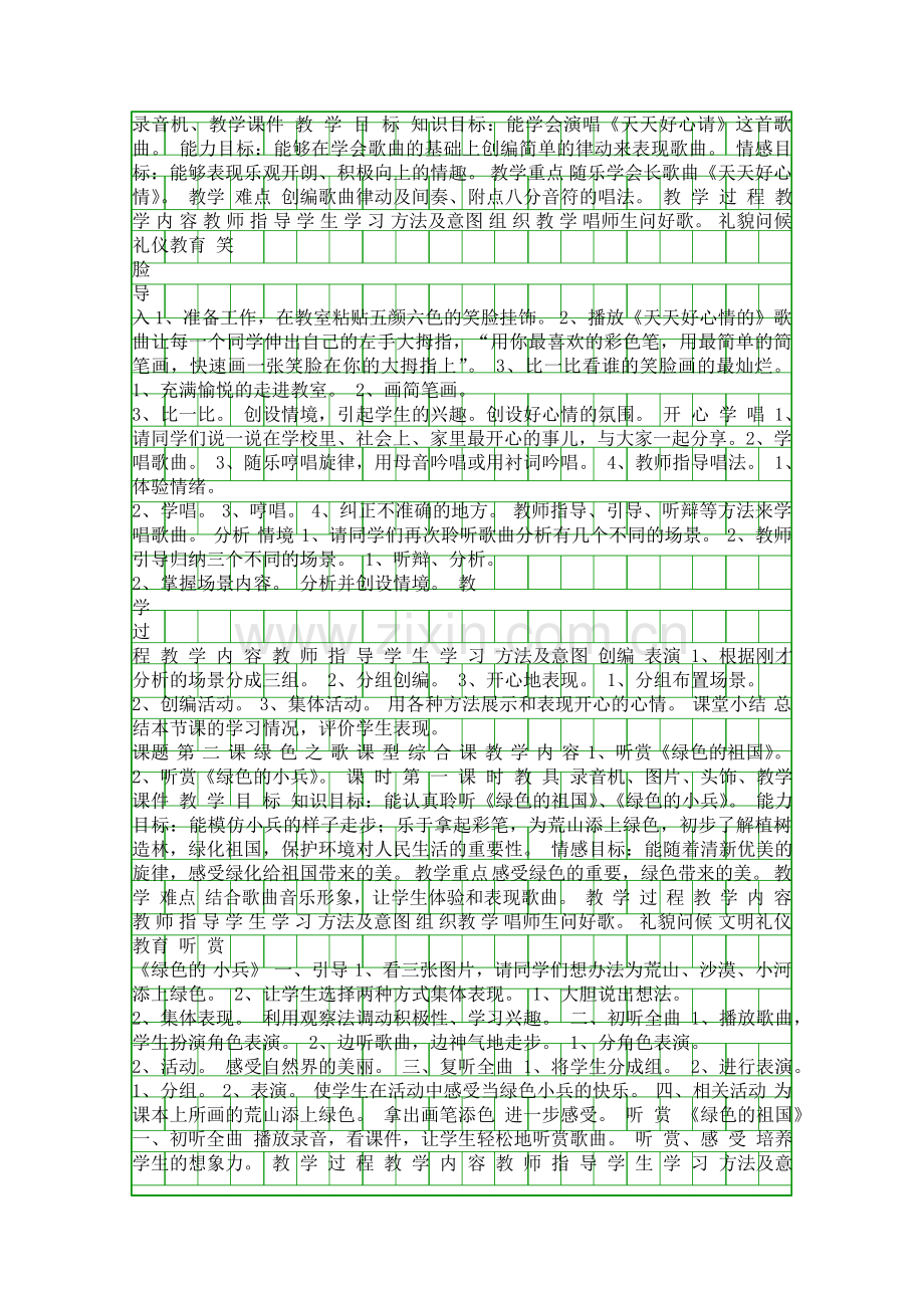 二年级音乐下册全册表格式教案湘教版.docx_第2页