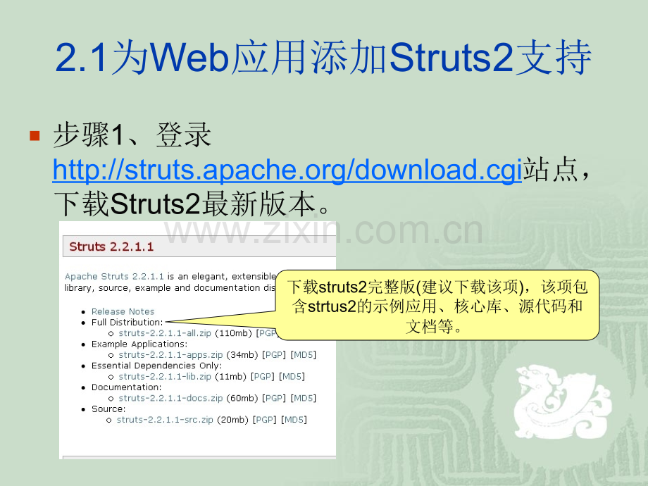 为Web应用添加Struts支持.pptx_第1页