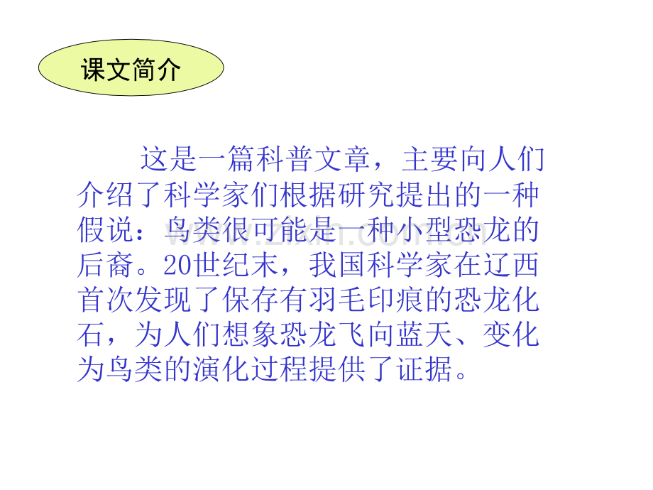 人教版四年级上册31飞向蓝天的恐龙.pptx_第2页