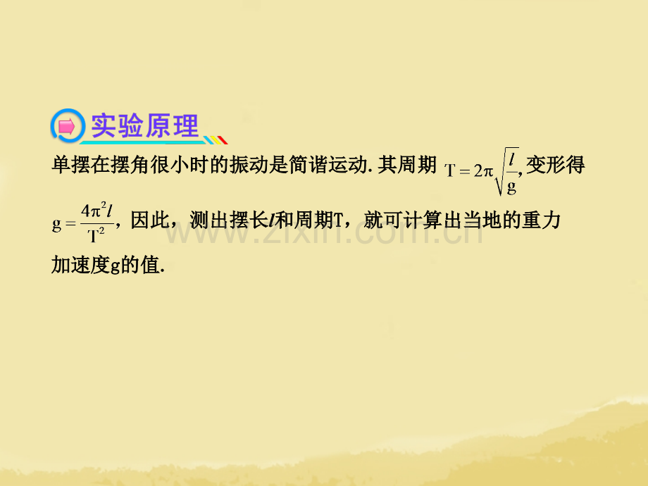 全程复习广西专用高考物理一轮复习实验用单摆测定重力加速新人教版.pptx_第2页