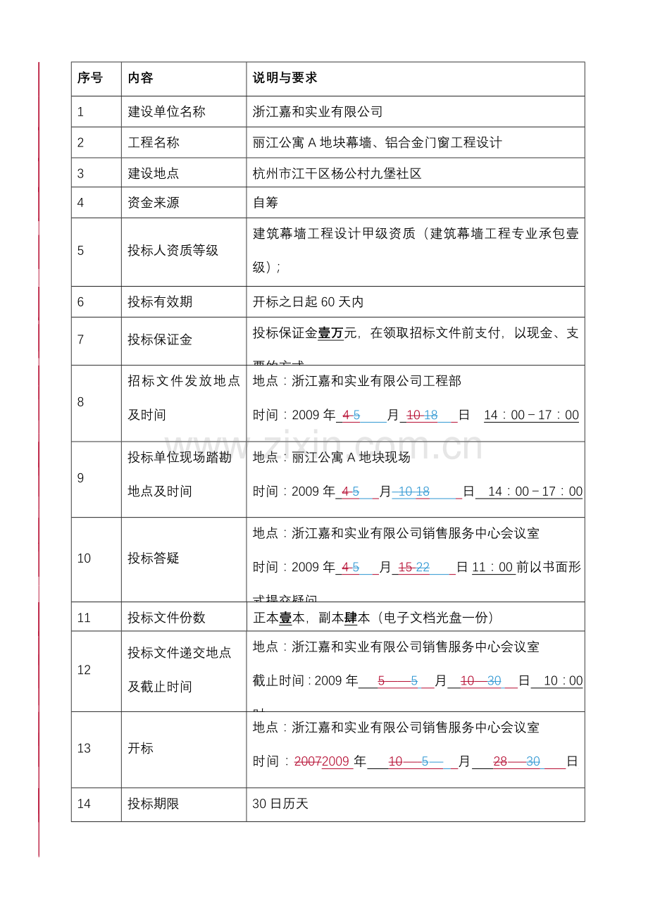 丽江公寓A地块幕墙设计招标文件剖析.doc_第3页