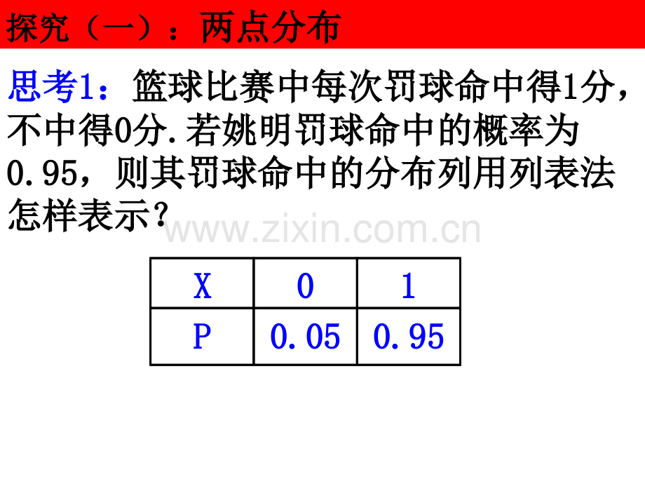 212离散型随机变量两点分布超几何分布.pptx_第2页