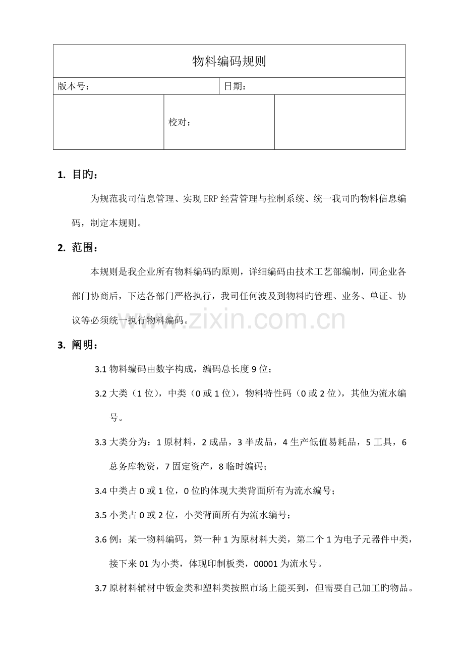 电子公司物料编码规则.doc_第1页