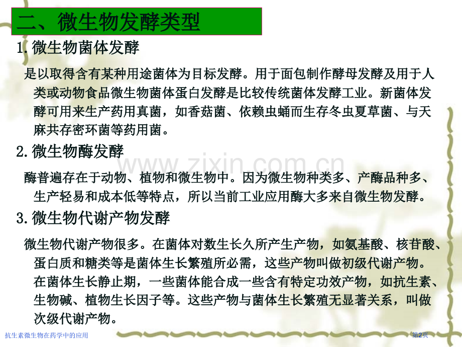 抗生素微生物在药学中的应用专家讲座.pptx_第2页